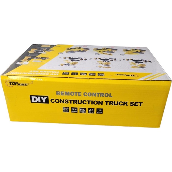 Build Remote Control Cars STEM Toys 3-7 Yr Old Boys Girls RC Construction Trucks - Picture 4 of 9